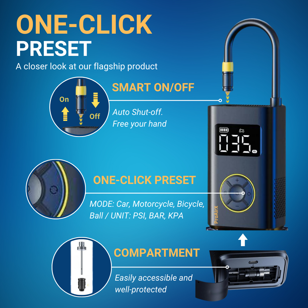 ProAirX™ The #1 Portable Tire Pump